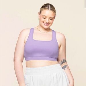 NWOT POPFLEX Captivate Sports Bra in Digital Lavender